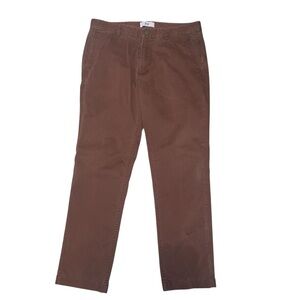 Spoke HEROES Build B Trousers Men's 34x28.5 Inseam Brown Regular Fit Chino